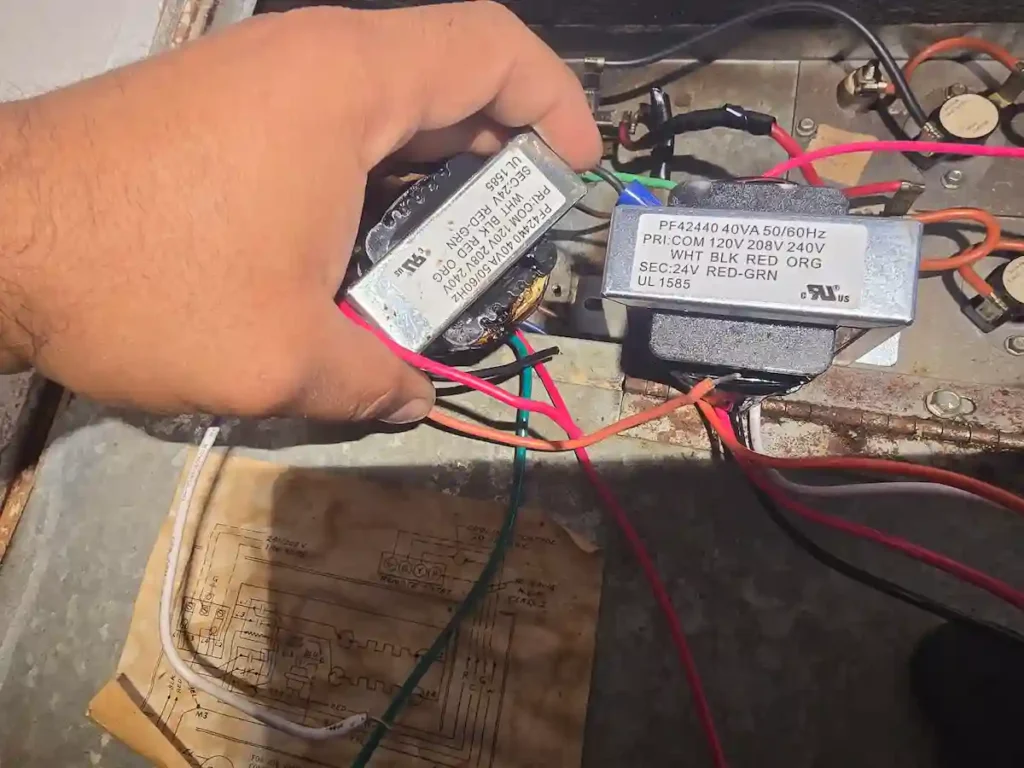 Inspecting AC electrical connections and capacitor in Irving, TX
