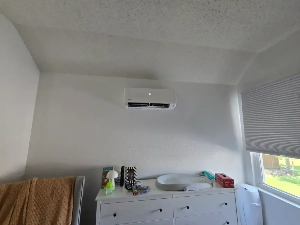 Ductless mini split installation in Irving, TX