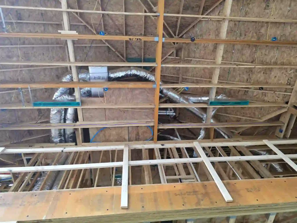 AC installation of a residential outdoor unit by Mas Heating and Cooling in Irving, TX.