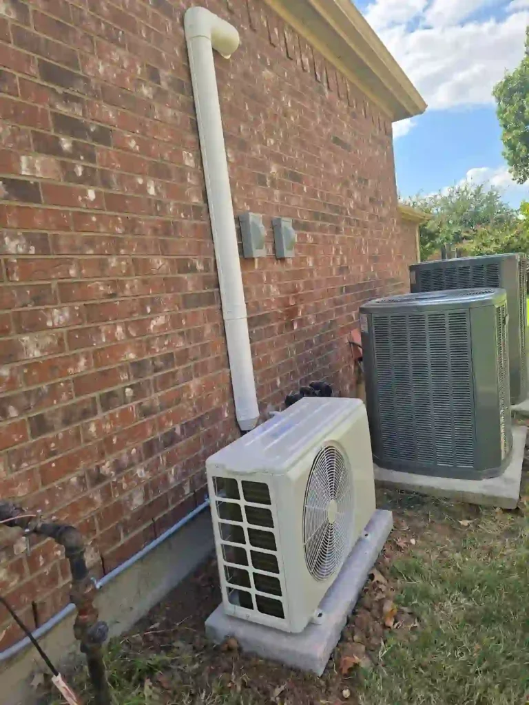 Multi-zone ductless mini split system in an Irving residence
